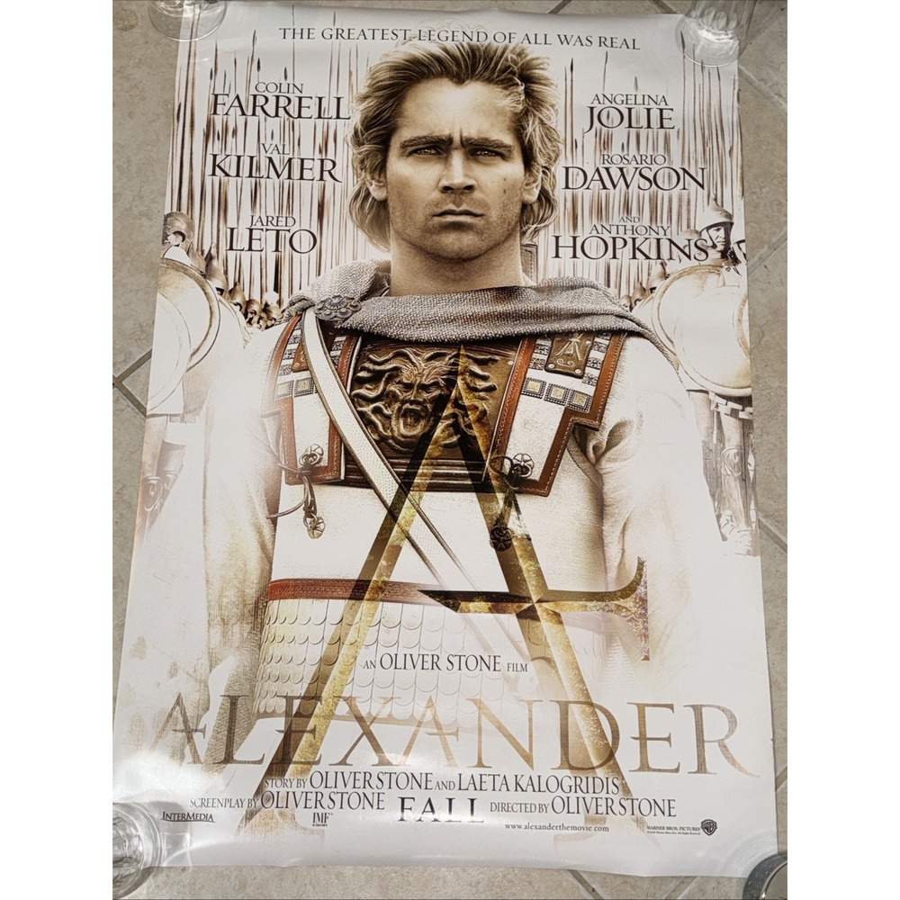 Alexander‎ 2004 Movie Poster Colin Farrell Oliver Stone Original Double Sided